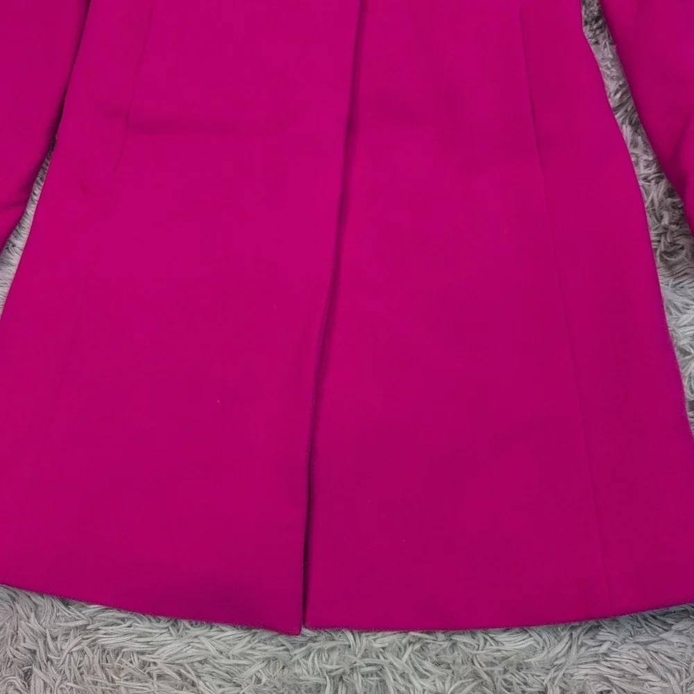 J. Crew Jacket Womens 4 Pink Wool Blend Coat Comort Preppy Button Up Pockets - Picture 10 of 16